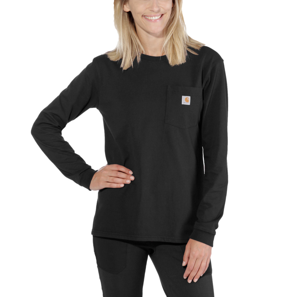 Carhartt langærmet t-shirt med brystlomme