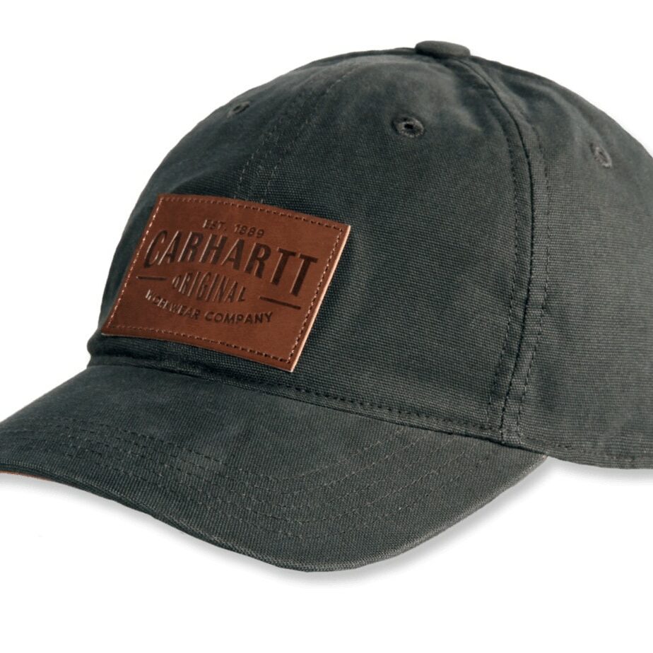Carhartt rigby kasket med læder logo