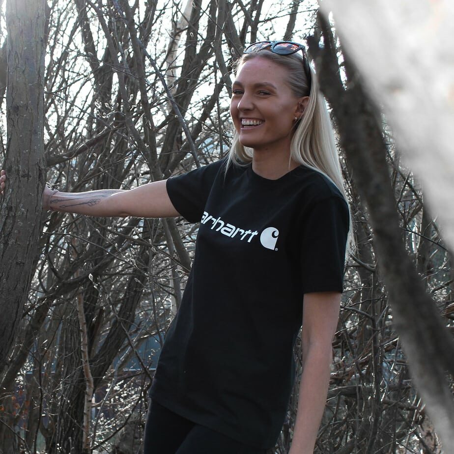 Carhartt core logo t-shirt - Kvinde