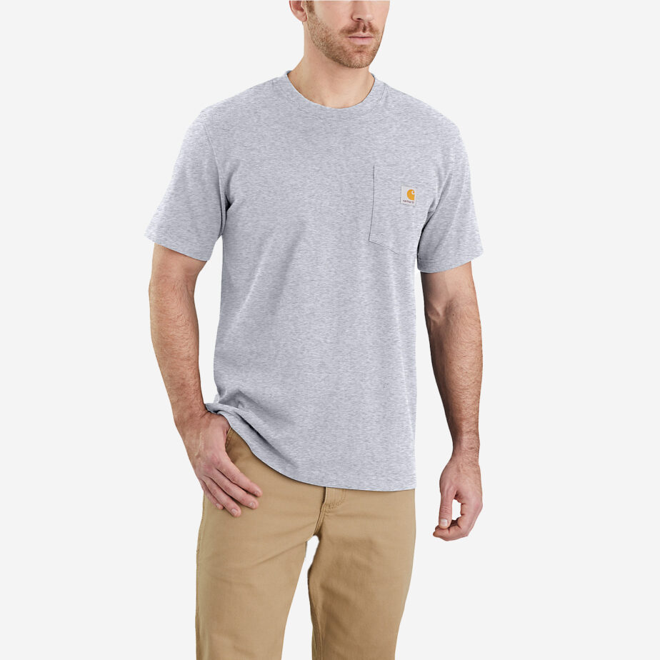 Carhartt workwear kortærmet grå t-shirt med lomme