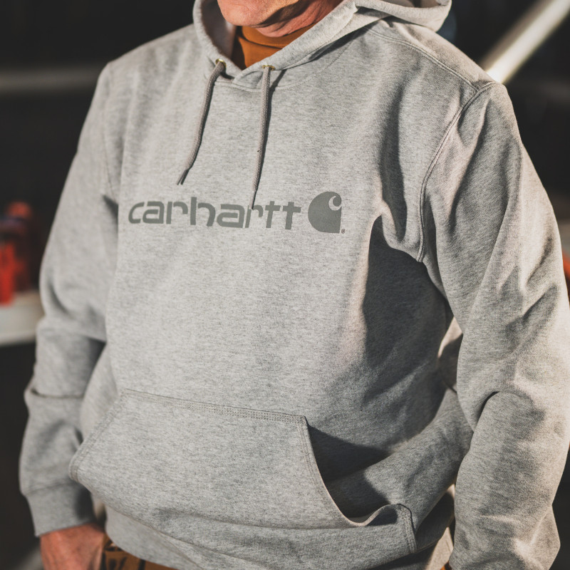 CARHARTT SIGNATUR LOGO HÆTTETRØJE