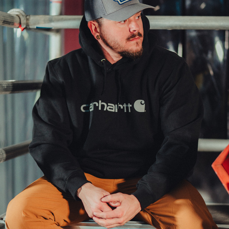 CARHARTT SIGNATUR LOGO HÆTTETRØJE - Billede 6