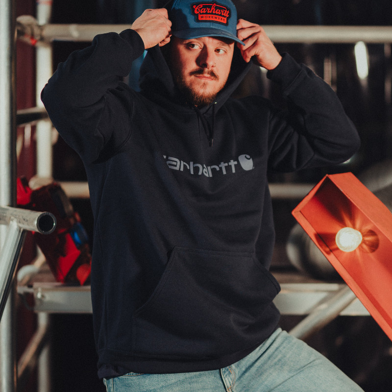 CARHARTT SIGNATUR LOGO HÆTTETRØJE - Billede 4