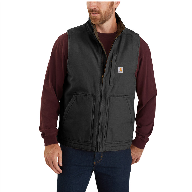 Carhartt mock neck vest med sherpa for