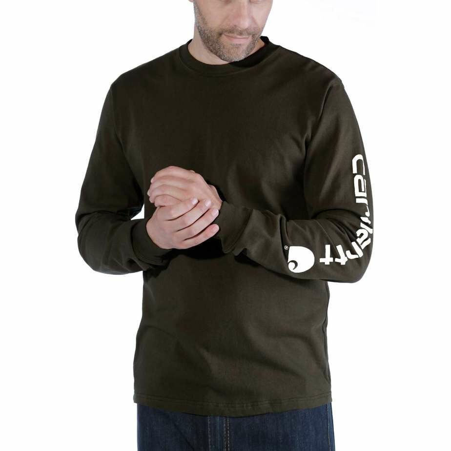 Carhartt langærmet t-shirt med ærmetryk - Image 6