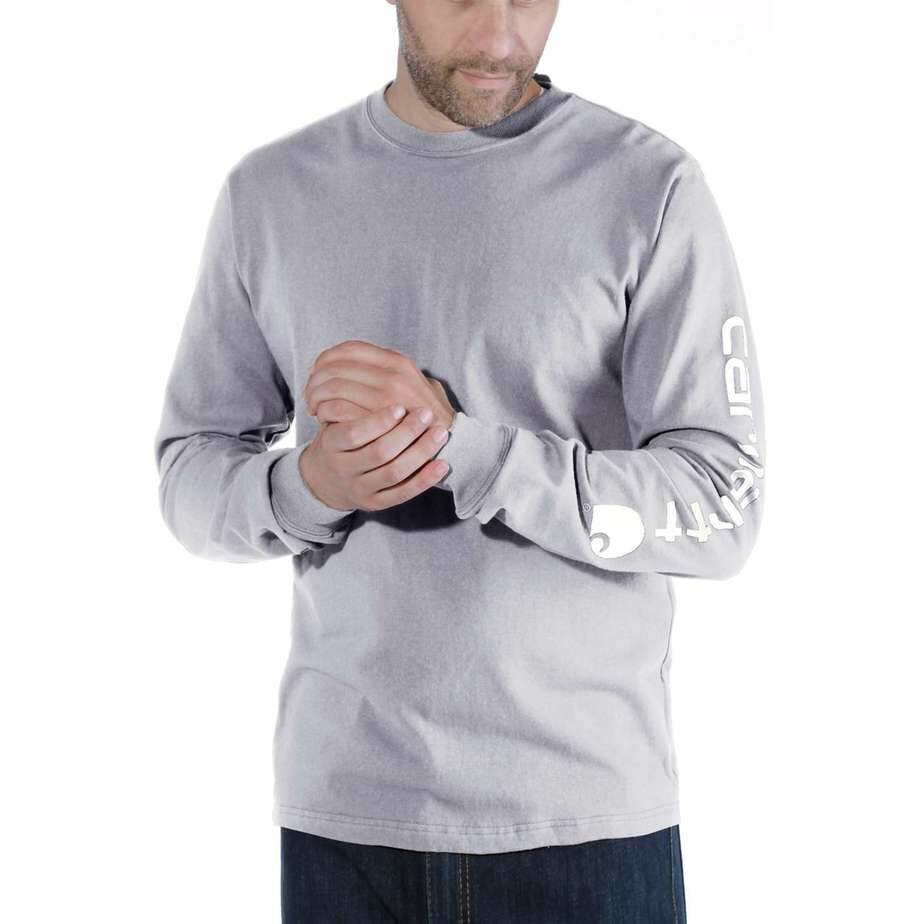 Carhartt langærmet t-shirt med ærmetryk - Image 8