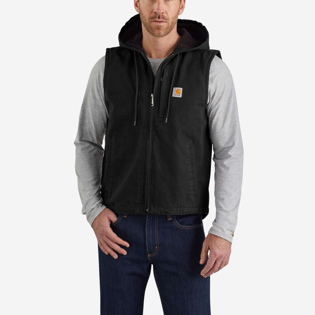 Carhartt washed duck fleece vest