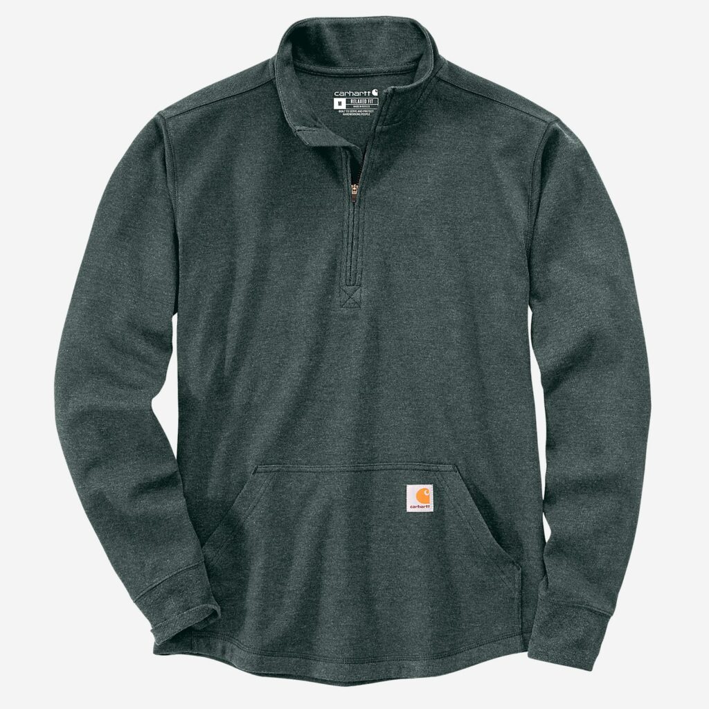 Carhartt sweater med half zip