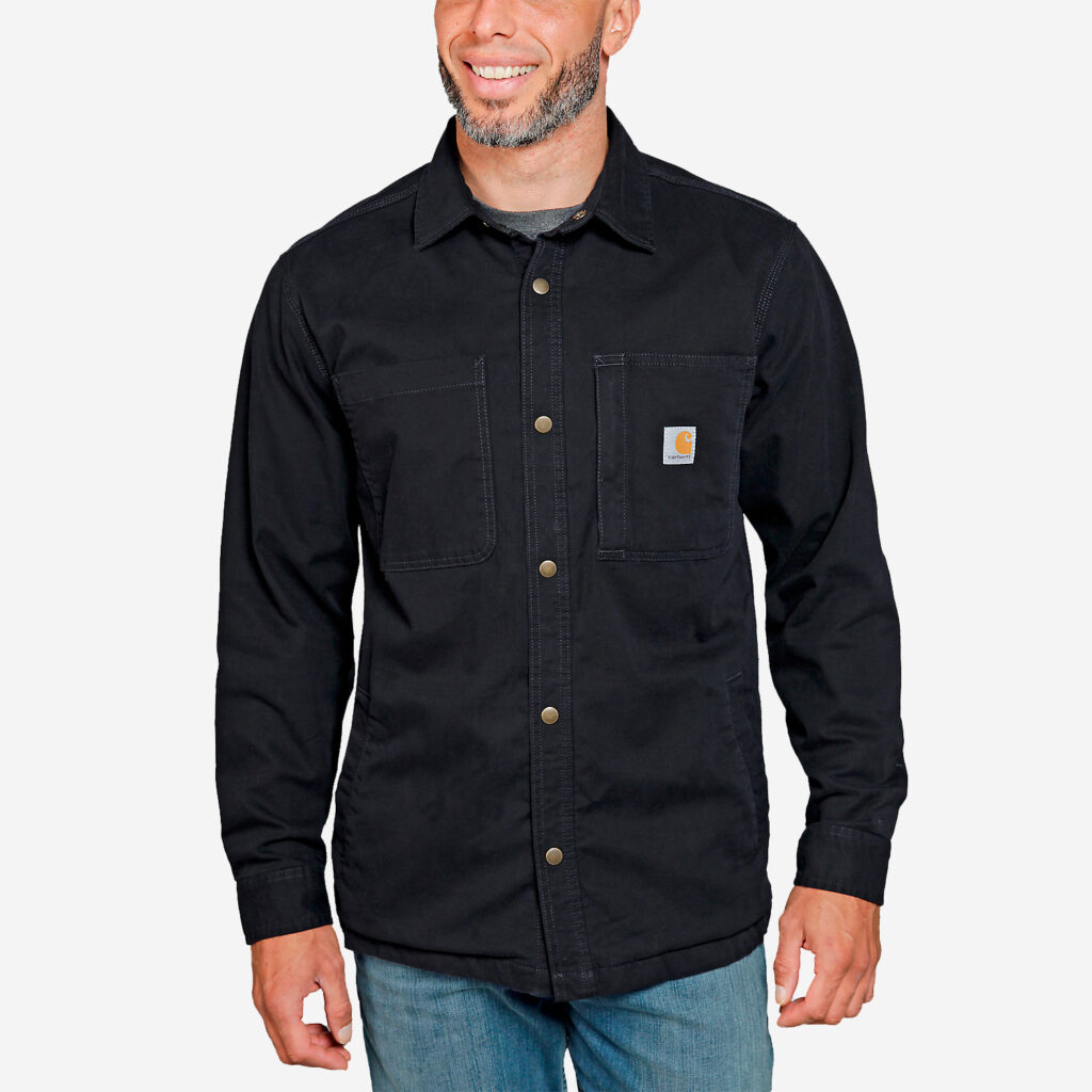 Carhartt canvas fleece foret skjortejakke