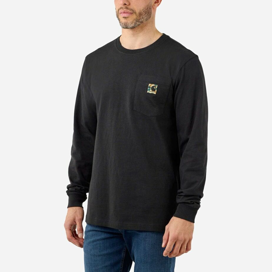 Carhartt langæremet t-shirt med camo logotryk