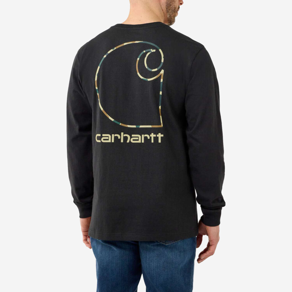 Carhartt langæremet t-shirt med camo logotryk