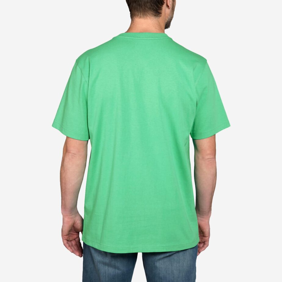 Carhartt core logo kortærmet t-shirt til herre - TERRACOTTA, XS
