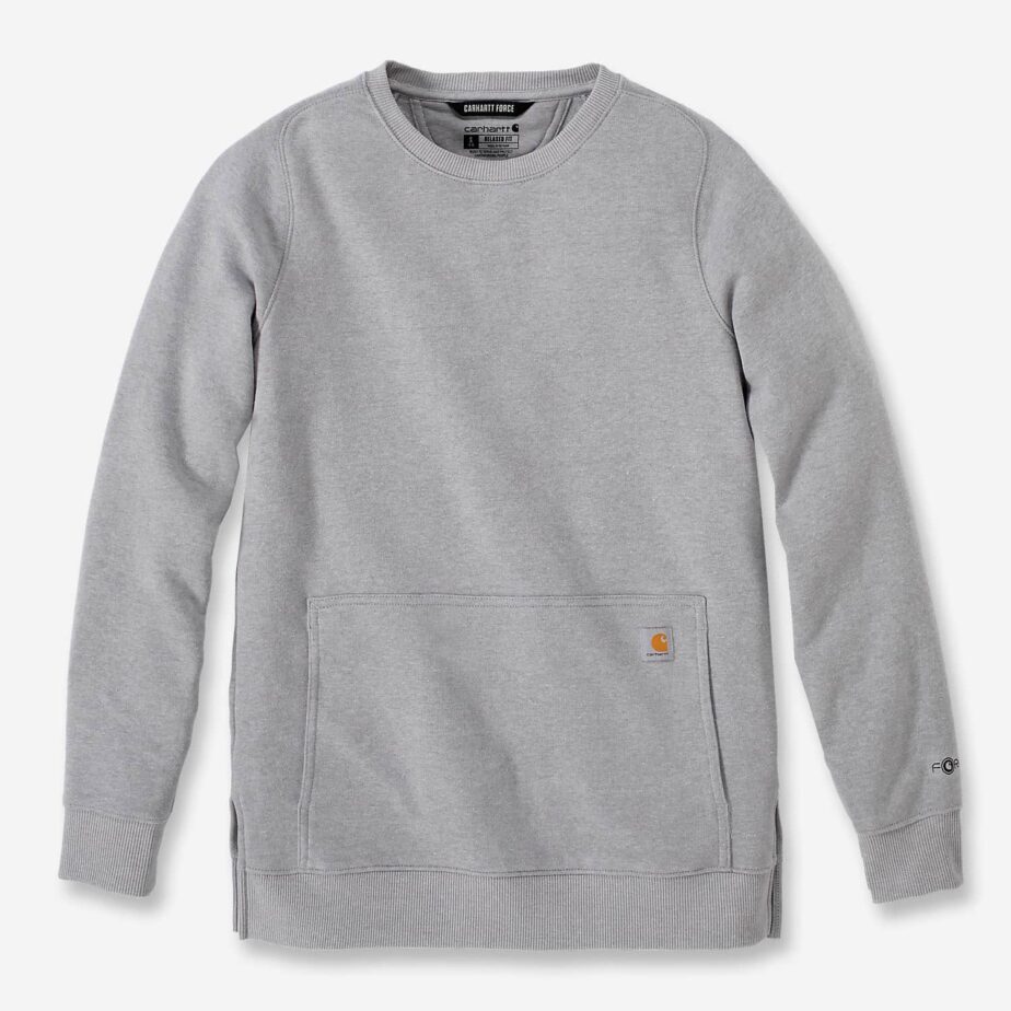 Carhartt force crewneck sweatshirt med lomme grå