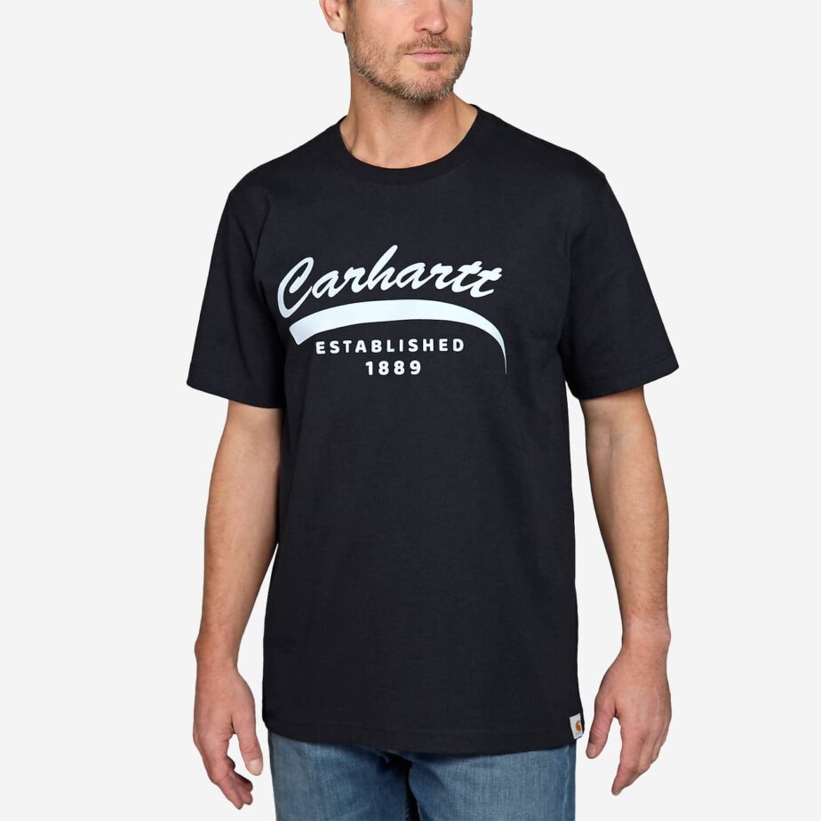 Carhartt kraftig grafisk t-shirt i sort