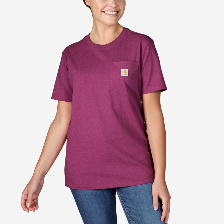 Carhartt t-shirt med brystlomme til kvinder