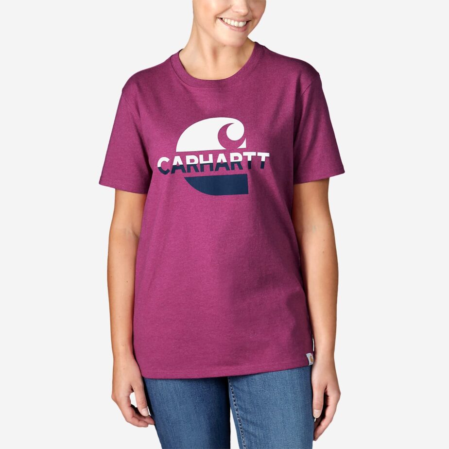 Carhartt t-shirt med grafisk logotryk - Kvinde