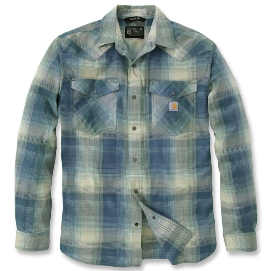 SNAP-FRONT PLAID SHIRT - Image 5
