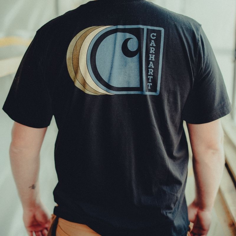 CARHARTT T-SHIRT MED RYGPRINT