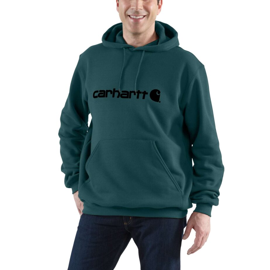 Carhartt signatur logo hættetrøje