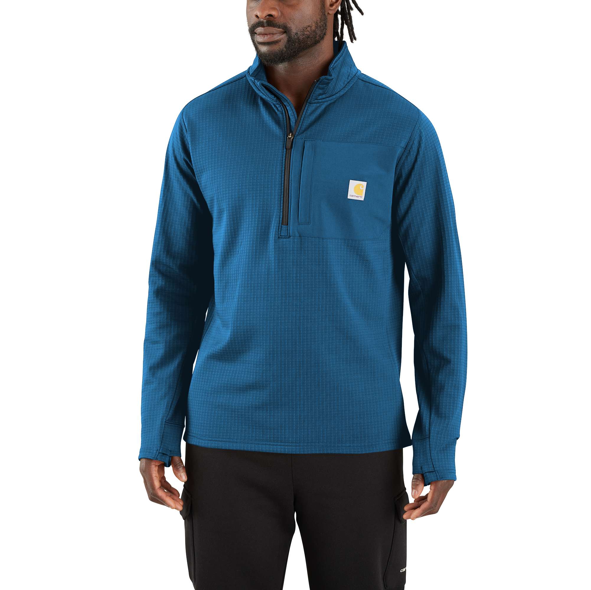 CARHARTT MOCK NECK HALF-ZIP T-SHIRT - Billede 5