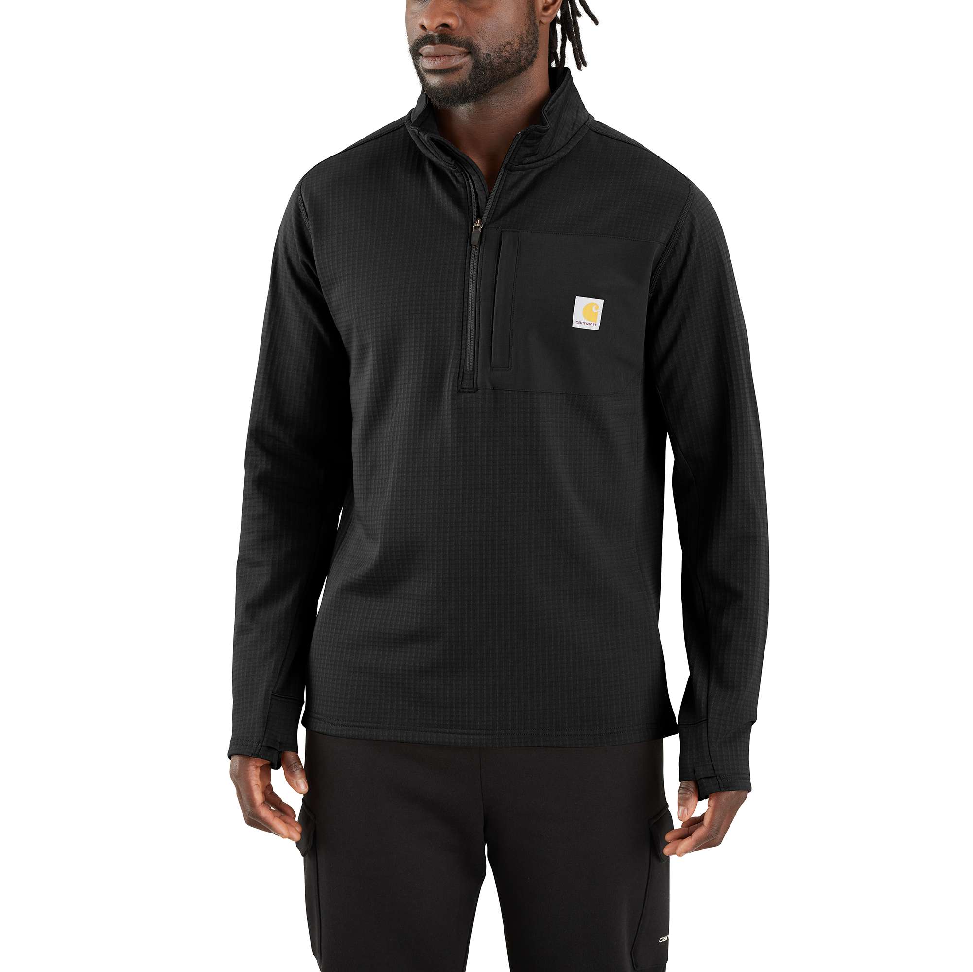 CARHARTT MOCK NECK HALF-ZIP T-SHIRT - Billede 6