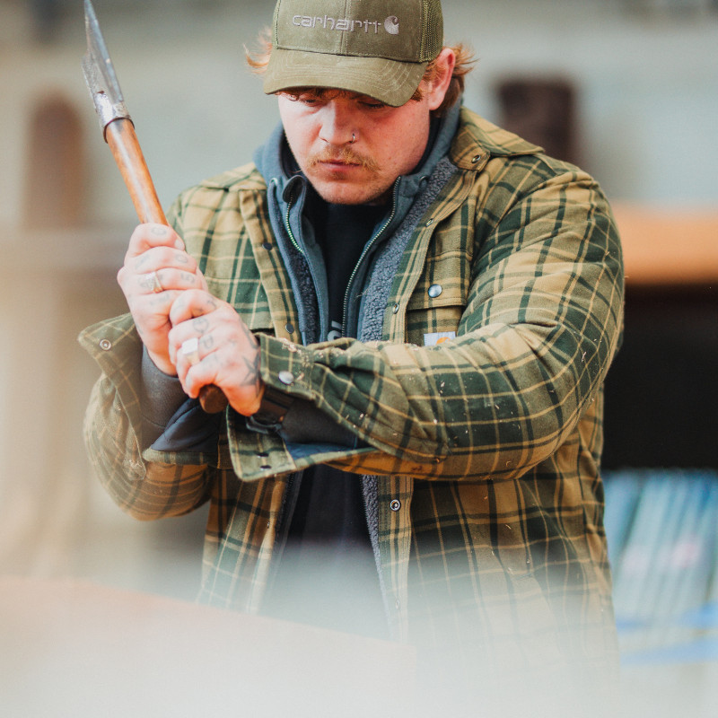 CARHARTT SKJORTEJAKKE MED SHERPAFOR