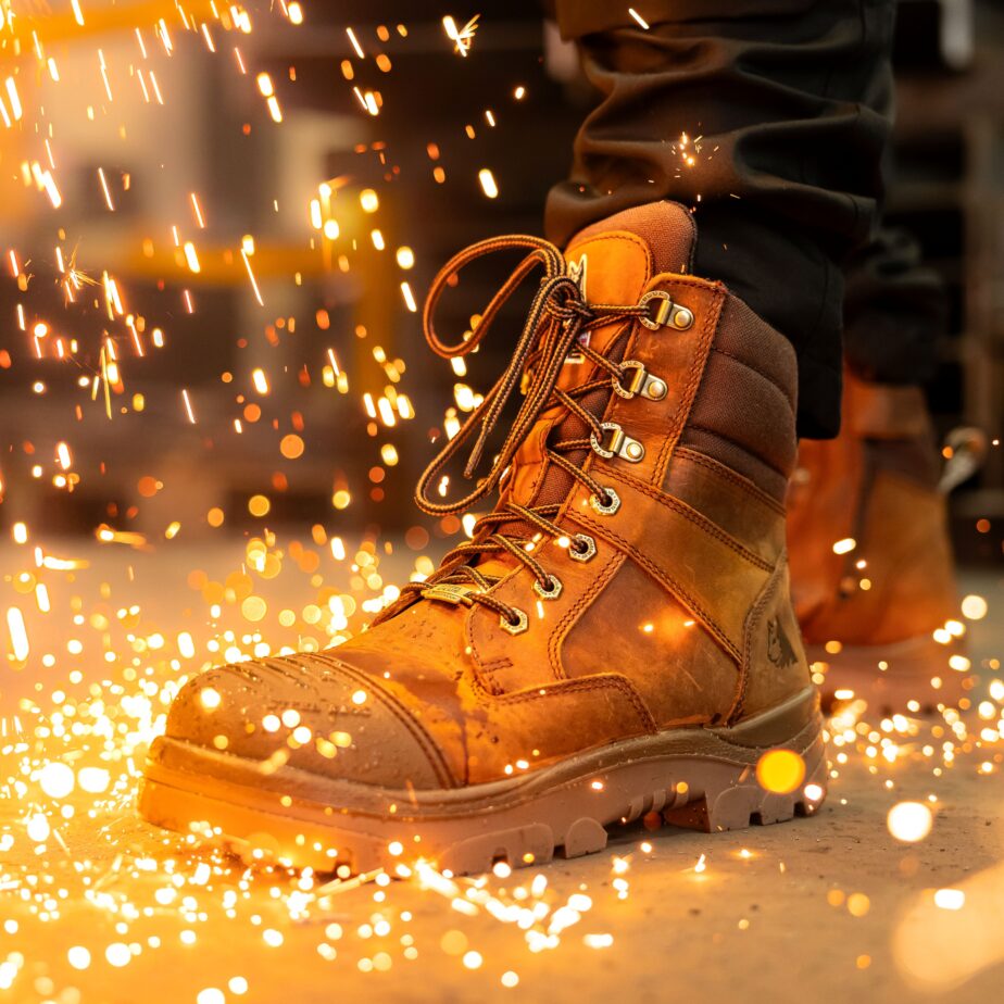Steel Blue Southern Cross Zip Steel Toe vandtæt sikkerhedsstøvle med lynlås