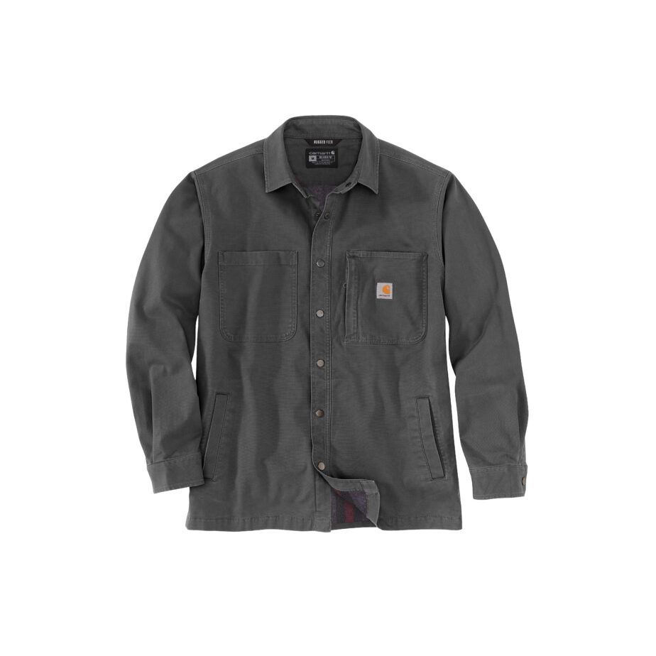 Carhartt canvas fleece foret skjortejakke