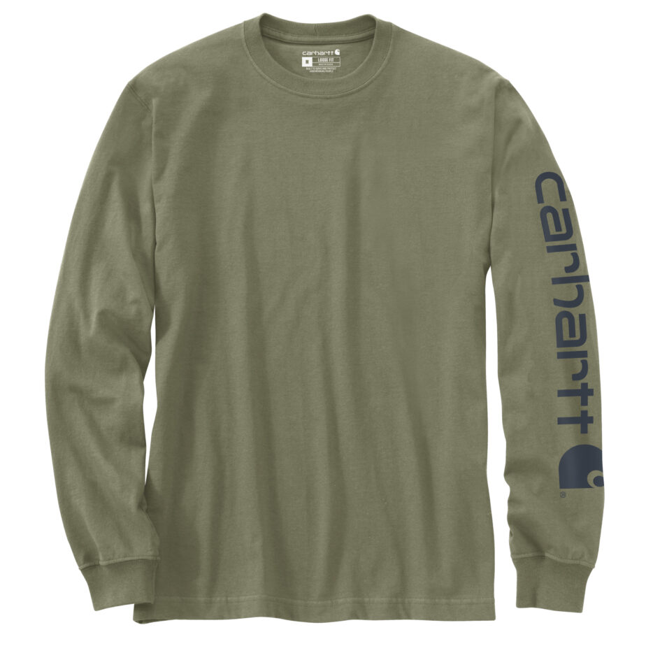 Carhartt langærmet t-shirt med ærmetryk