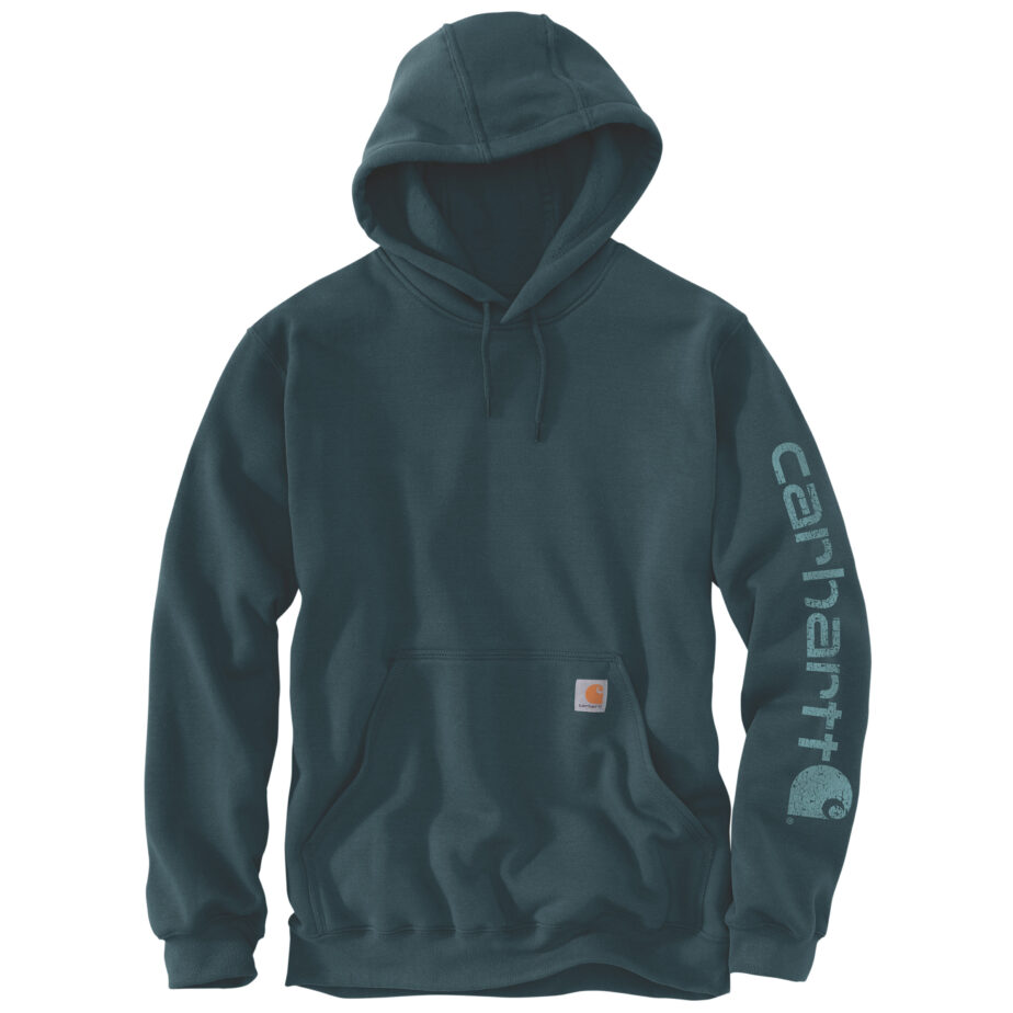 Carhartt sleeve logo sweatshirt med hætte