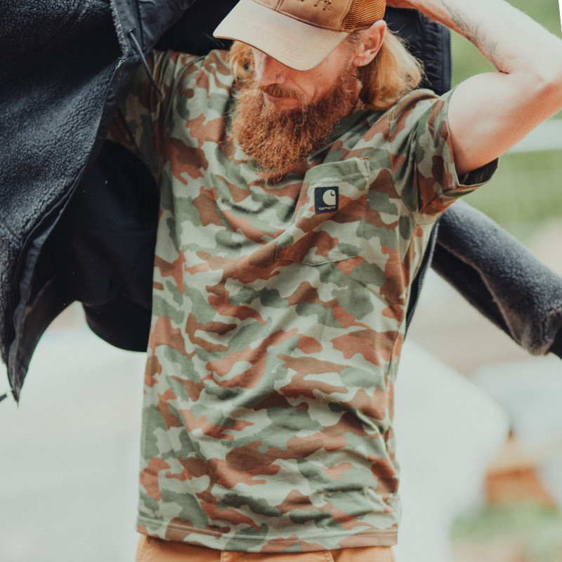 CARHARTT IRVINE CAMO T-SHIRT