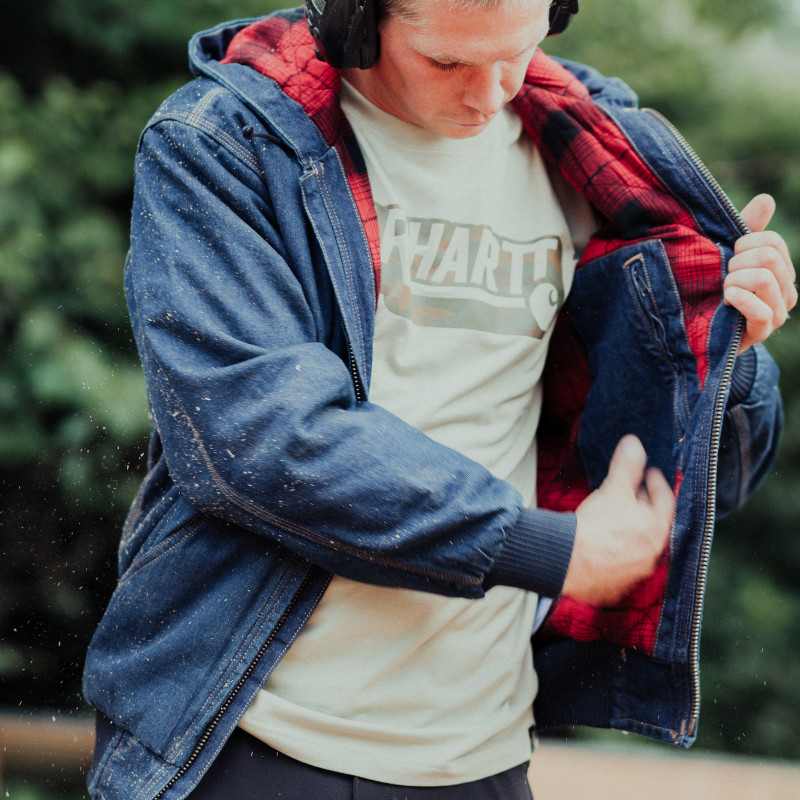 CARHARTT IRVINE CAMO LOGO T-SHIRT - Billede 4