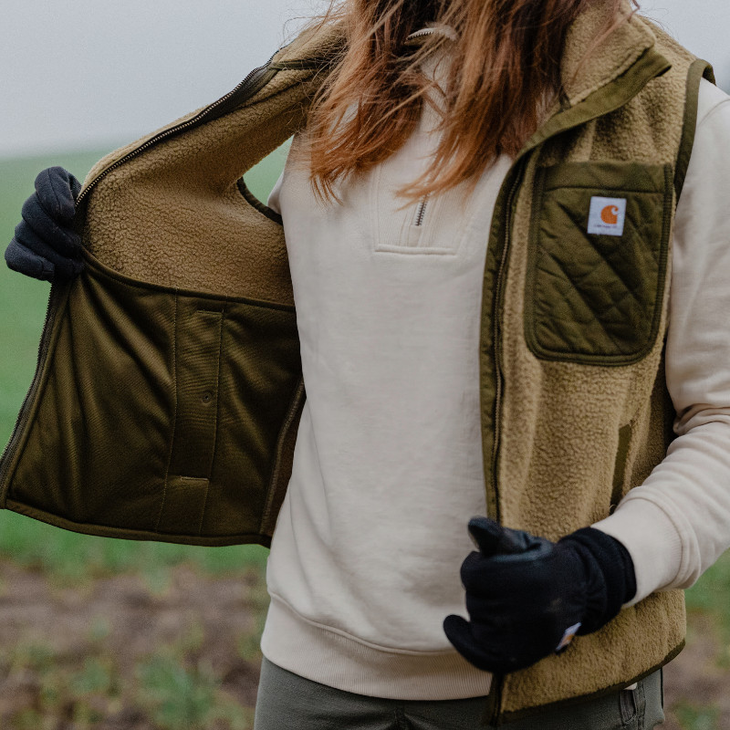 CARHARTT SHERPA FLEECE VEST - KVINDE